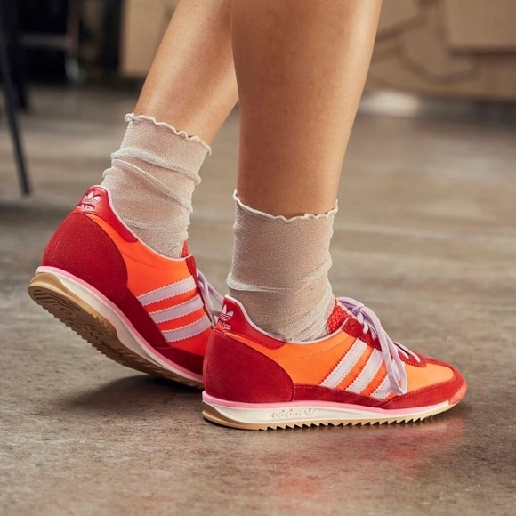 9W - [NEW] Women's adidas SL 72 OG Shoes 'Solar Red' JH7392 - Picture 9 of 11